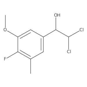 2,2-Dichloro-1-(4-fluoro-3-methoxy-5-methylphenyl)ethanol Structure