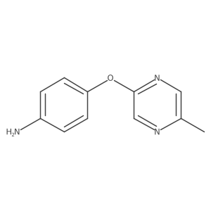 4-[(5-Methyl-2-pyrazinyl)oxy]benzenamine Structure