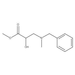 Methyl (R)-3-(benzyl(methyl)amino)-2-hydroxypropanoate结构式