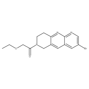 1-{3-bromo-6H,7H,8H,9H-pyrido[2,3-b]1,6-naphthyridin-7-yl}-2-ethoxyethan-1-one Structure