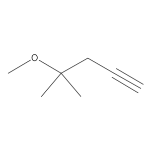 4-Methoxy-4-methylpent-1-yne Structure