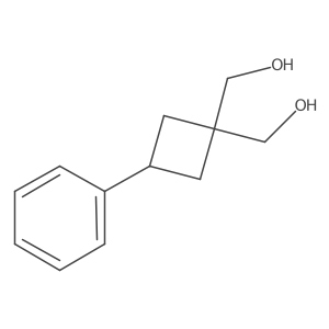 [1-(Hydroxymethyl)-3-phenylcyclobutyl]methanol Structure