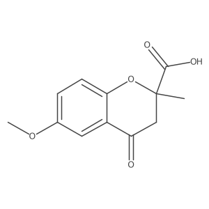 6-Methoxy-2-methyl-4-oxo-chroman-2-carboxylic acid结构式