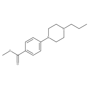 4-[4-(1-Propyl)-piperazin-1-yl]-benzoic acid methyl ester结构式