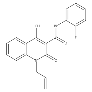 N-(2-fluorophenyl)-4-hydroxy-2-oxo-1-(prop-2-en-1-yl)-1,2-dihydroquinoline-3-carboxamide Structure