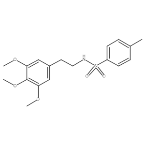 4-Methyl-N-[2-(3,4,5-trimethoxyphenyl)ethyl]benzenesulfonamide Structure