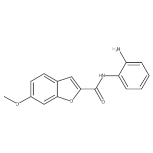 N-(2-aminophenyl)-6-methoxy-1-benzofuran-2-carboxamide结构式