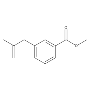 Benzoic acid, 3-(2-methyl-2-propen-1-yl)-, methyl ester Structure