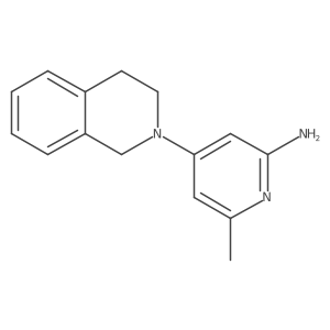 4-(3,4-Dihydro-1H-isoquinolin-2-yl)-6-methyl-pyridin-2-ylamine Structure