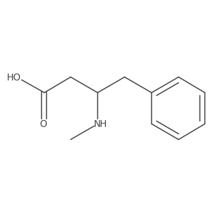3-(Methylamino)-4-phenylbutanoic acid Structure