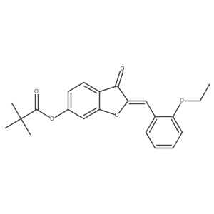 (2Z)-2-(2-ethoxybenzylidene)-3-oxo-2,3-dihydro-1-benzofuran-6-yl 2,2-dimethylpropanoate结构式