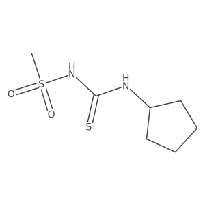 1-Cyclopentyl-3-methylsulfonylthiourea结构式