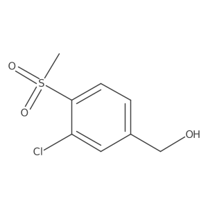(3-Chloro-4-(methylsulfonyl)phenyl)methanol Structure