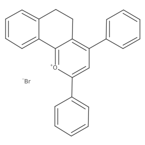 2,4-Diphenyl-5,6-dihydrobenzo[h]chromenium bromide Structure