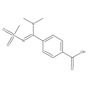 4-(Dimethylamino-methanesulfonylimino-methyl)-benzoic acid Structure