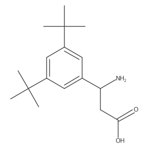 3-Amino-3-(3,5-di-tert-butylphenyl)propionic acid Structure