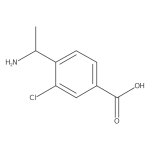 (r)-4-(1-Aminoethyl)-3-chlorobenzoic acid Structure