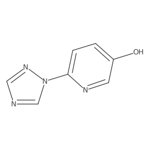 5-Hydroxy-2-(1h-1,2,4-triazol-1-yl)pyridine结构式