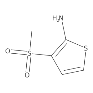 3-Methanesulfonylthiophen-2-amine结构式