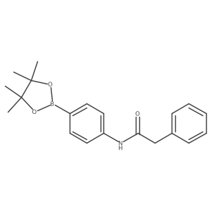 N-[4-(4,4,5,5-tetramethyl-1,3,2-dioxaborolan-2-yl)phenyl]Benzeneacetamide结构式