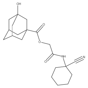 [(1-Cyanocyclohexyl)carbamoyl]methyl 3-hydroxyadamantane-1-carboxylate Structure