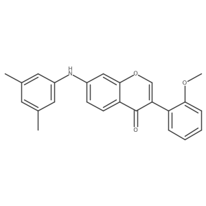 7-[(3,5-Dimethylphenyl)amino]-3-(2-methoxyphenyl)chromen-4-one Structure