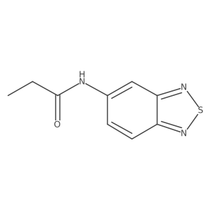 N-(2,1,3-benzothiadiazol-5-yl)propanamide结构式