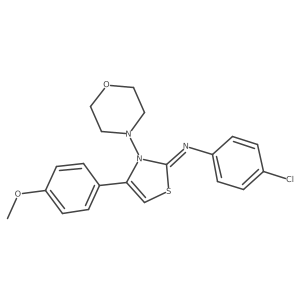 (Z)-4-chloro-N-(4-(4-methoxyphenyl)-3-morpholinothiazol-2(3H)-ylidene)aniline Structure