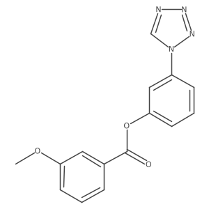 3-(1H-tetrazol-1-yl)phenyl 3-methoxybenzoate Structure