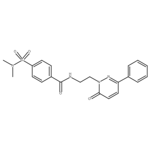 4-(N,N-dimethylsulfamoyl)-N-(2-(6-oxo-3-phenylpyridazin-1(6H)-yl)ethyl)benzamide结构式