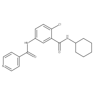 N-{4-chloro-3-[(cyclohexylamino)carbonyl]phenyl}isonicotinamide结构式