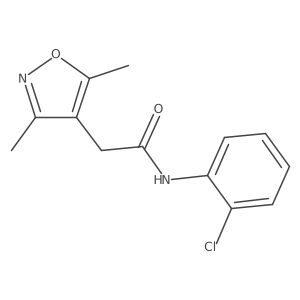N-(2-chlorophenyl)-2-(3,5-dimethyl-1,2-oxazol-4-yl)acetamide结构式