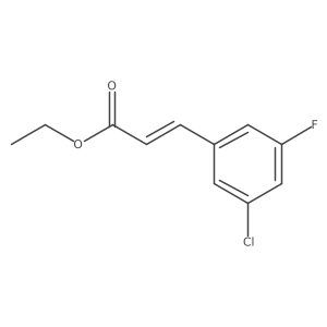 (E)-ethyl 3-(3-chloro-5-fluorophenyl)acrylate结构式