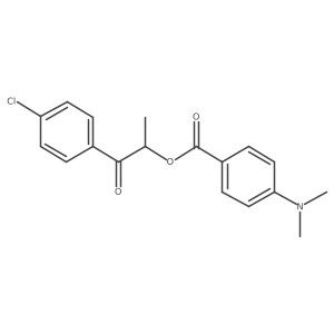 1-(4-Chlorophenyl)-1-oxopropan-2-yl 4-(dimethylamino)benzoate Structure