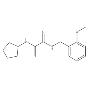 N1-cyclopentyl-N2-(2-methoxybenzyl)oxalamide结构式