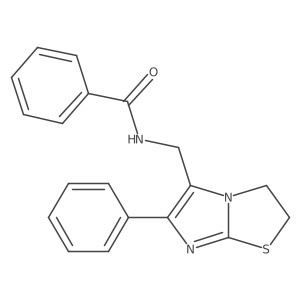 N-((6-phenyl-2,3-dihydroimidazo[2,1-b]thiazol-5-yl)methyl)benzamide结构式