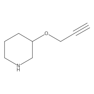 3-(Prop-2-yn-1-yloxy)piperidine结构式