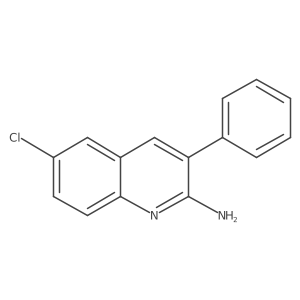 2-Amino-6-chloro-3-phenylquinoline结构式