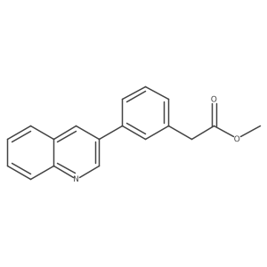 Methyl 2-(3-(quinolin-3-yl)phenyl)acetate Structure