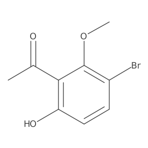 1-(3-Bromo-6-hydroxy-2-methoxyphenyl)ethanone结构式
