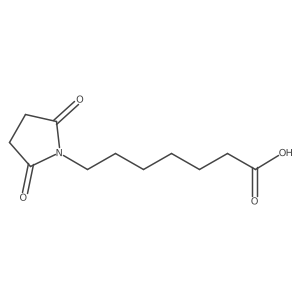 2,5-Dioxo-1-pyrrolidineheptanoic acid结构式