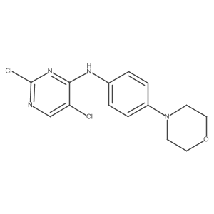 (2,5-Dichloro-pyrimidin-4-yl)-(4-morpholin-4-yl-phenyl)-amine结构式
