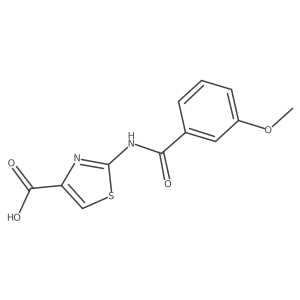 2-[(3-Methoxybenzoyl)amino]-4-thiazolecarboxylic acid结构式