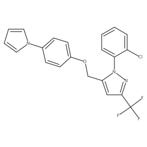 1-(2-Chlorophenyl)-5-({[4-(1h-pyrrol-1-yl)phenyl]oxy}methyl)-3-(trifluoromethyl)-1h-pyrazole Structure