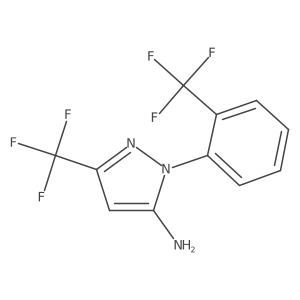5-trifluoromethyl-2-(2-trifluoromethylphenyl)-2H-pyrazol-3-ylamine结构式