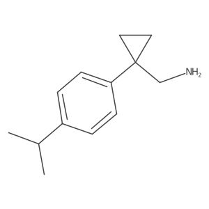 {1-[4-(Propan-2-yl)phenyl]cyclopropyl}methanamine结构式