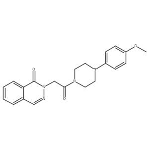 2-{2-[4-(4-methoxyphenyl)piperazino]-2-oxoethyl}-1(2H)-phthalazinone Structure