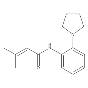 CC(C)=CC(=O)Nc1ccccc1N1CCCC1结构式