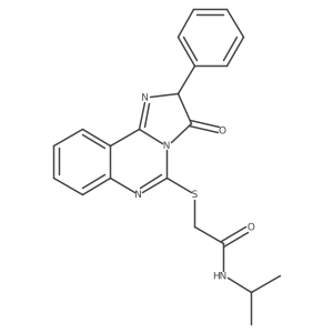 N-isopropyl-2-((3-oxo-2-phenyl-2,3-dihydroimidazo[1,2-c]quinazolin-5-yl)thio)acetamide Structure