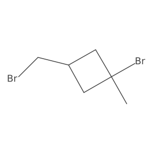 cis-1-Bromo-3-(bromomethyl)-1-methylcyclobutane结构式